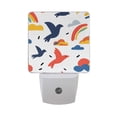 thumbnail image 1 of Bird Silhouette and Clouds Night Light 2 Pack LED Nightlight Plug into Wall Dusk to Dawn Sensor Soft White, 1 of 7