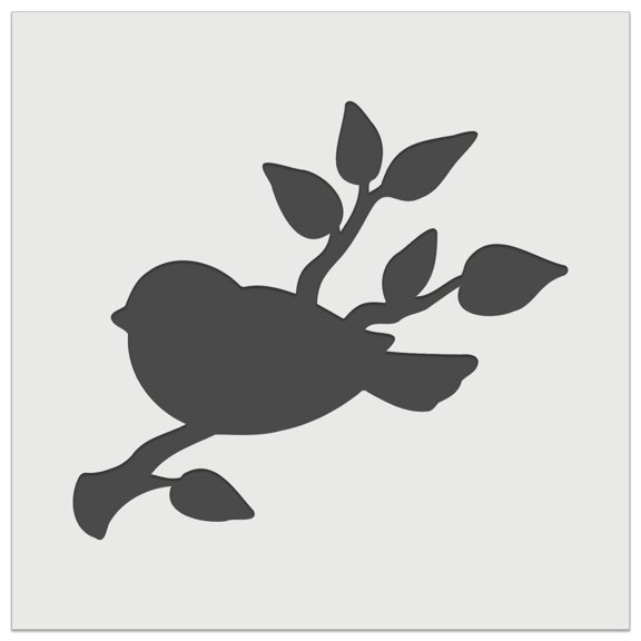 Bird Sitting on a Tree Branch DIY Cookie Wall Craft Stencil - 5.5 Inch