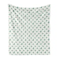 thumbnail image 1 of Bird Soft Flannel Fleece Throw Blanket, Abstract Grunge Cartoon Silhouette of Woodcock in Pastel Colors, Cozy Plush for Indoor and Outdoor Use, 50" x 60", Almond Pale Green, by Ambesonne, 1 of 5