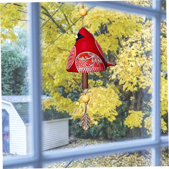 Bird Song Bell Garden Decoration,Hanging Rustic Wind Chime, Pendant Metal Tube Door Pendant, Festival Gift C