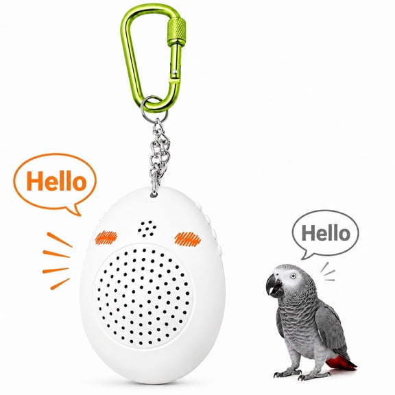 Bird Speech Training Toy,Recordable Voice Parrot Talking Coach with 88 Audio Lessons