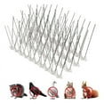 thumbnail image 1 of Bird Spikes for Pigeons Small Birds: Anti-Bird Nest Fence Spike for Deterring Birds, Crows, Smooth 10Pcs, 1 of 8