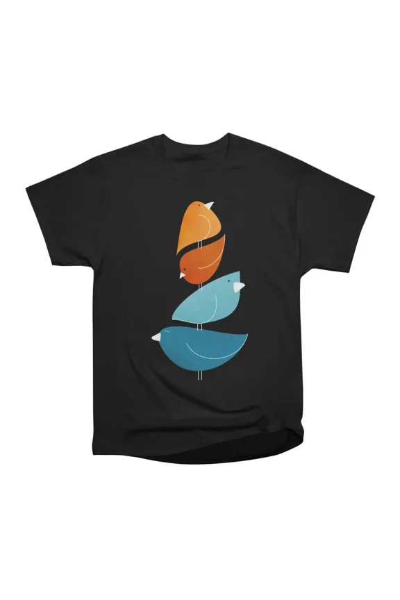 Bird Stack 4 T-Shirt Tee Gift For Him Merch For Her Apparel For Friend