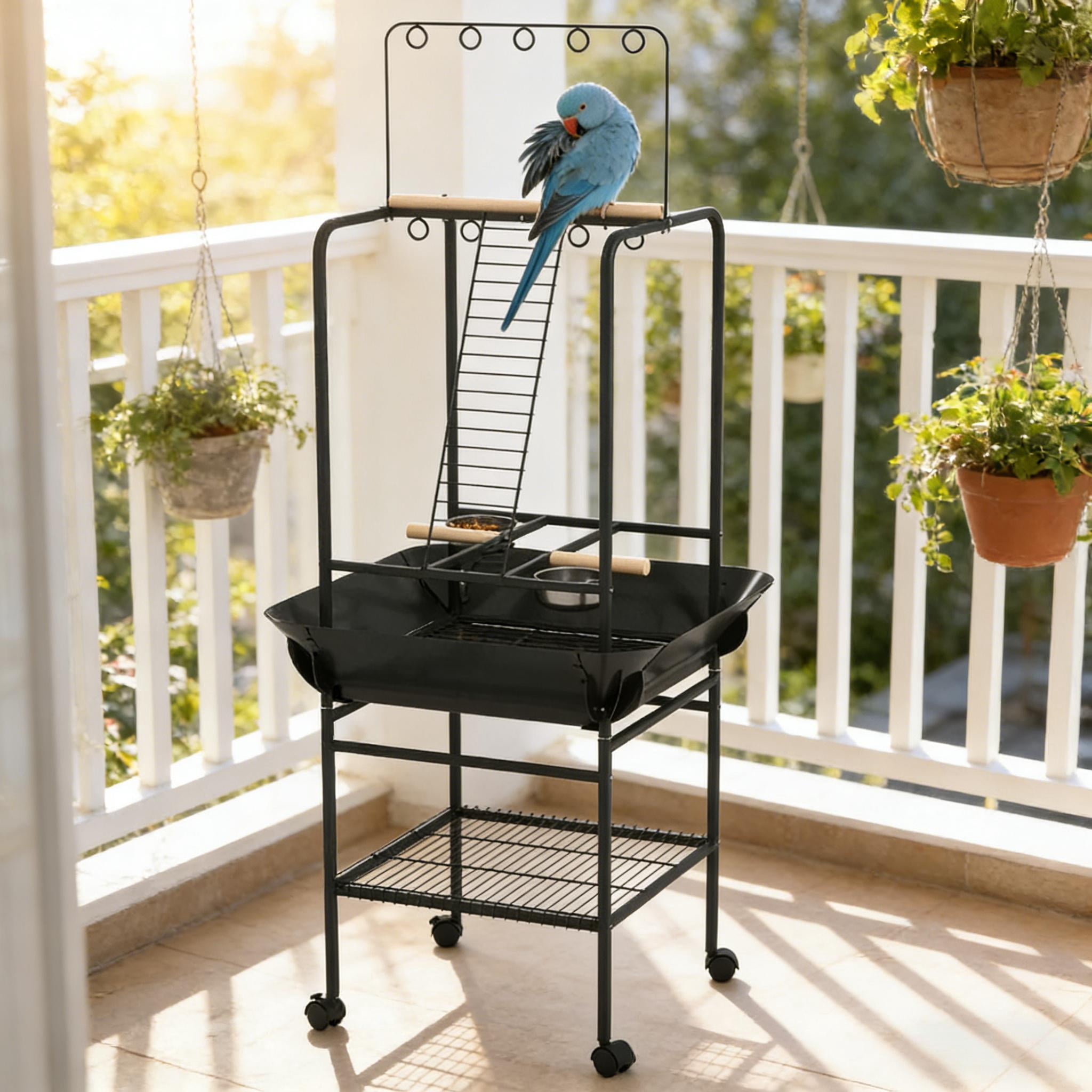 Bird Stand, Bird Stand with Wheels