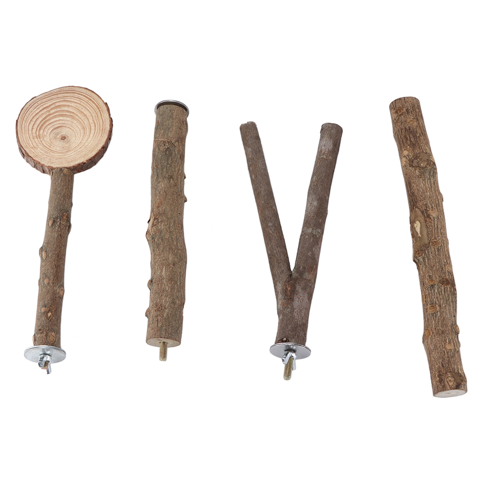 Bird Stand Stick Set Safe Stable Wooden Parrot Stand Stick Platform Set