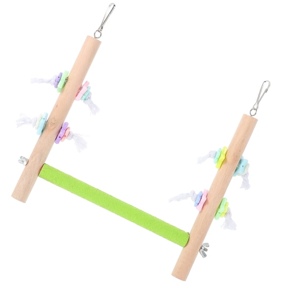 Bird Standing Rod with Parrot Swing Hammock - Small Cage Pet Bird Decompression Toy for Parrots