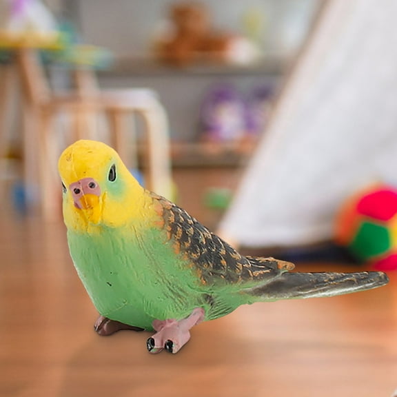 Bird Static Parrot Model Figurine Realistic 3D Design Pvc Material Safe For Kids Age 8+ Educational Toy, Encourages Pretend Play Enhances Child Development Helps Kids