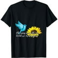 thumbnail image 1 of Bird Sunflower Nature Lover Or Spiritual Person T-Shirt, 1 of 5