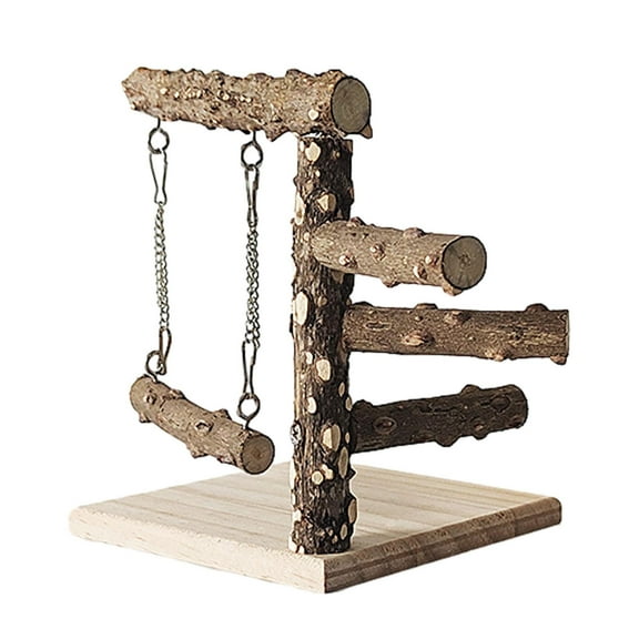 Bird Tabletop Training Stand Perch, Portable Parrot Tee Play Stands, Bird Cage Gym Playground for Small Medium Parakeets Style A