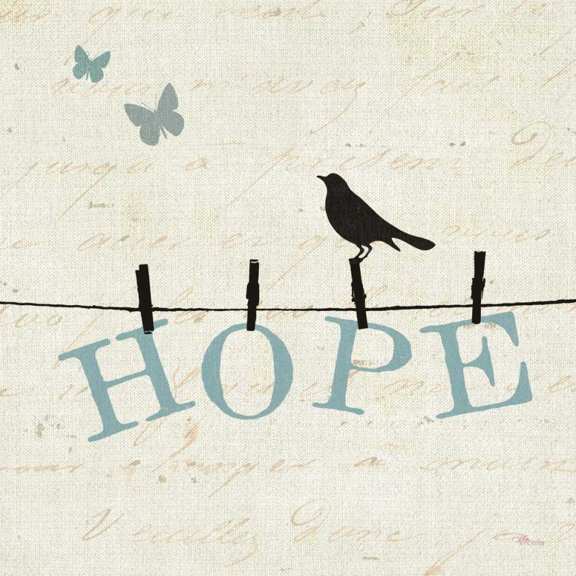 Bird Talk I Poster Print by Pela Studio (12 x 12)