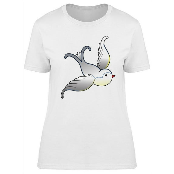 Bird Tattoo Design T-Shirt Women -Image by Shutterstock, Female Small