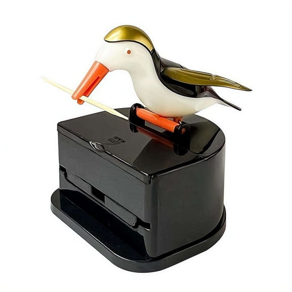 Bird Toothpick Dispenser - Smart Woodpecker Toothpick Canister, Cute Funny Plastic Bird Kitchen Accessories Gift for Home Restaurant Dining Birthday