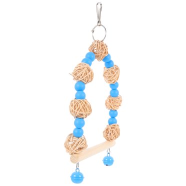 Parrot Chewing Swing Toys Cotton Rope Hanging Ring Toy Pet