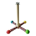 thumbnail image 1 of Bird Toy, Parrot 360° Interactive Rotating Toy With 4 Bearing Perches, Wooden Stand For Small & Medium Parrots, Cage Accessories For Exercise, Chewing, And Bonding, 1 of 3