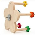 Bird Toy Rotating Toy With Bearings Wooden Parrots Ferris Wheel Toy