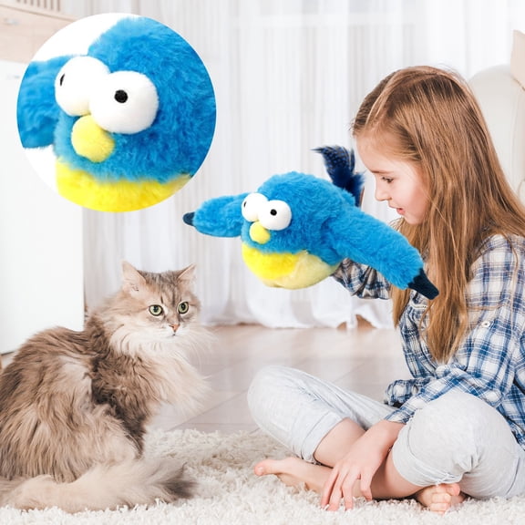 Bird Toy Vibrating Woodpecker, Usb Rechargeable Interactive Bird Toy With Catnip For Small Birds, Parrots And Cockatiels For Mental Stimulation And Playtime