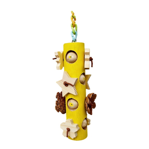 Bird Toys, Bird Shredding Toys, Wooden Parakeet Chew & Destroy Accessories, Bird Feeding Toy
