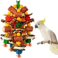 thumbnail image 1 of Bird Toys, Parrot Toys for Large Birds,Natural Corn cob and Loofah Slices Bird chew Toys for African Grey Parrots, Macaws, Cockatoos, Amazon Parrot and other Small and Medium-Sized Parrot (Colorful), 1 of 8