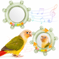 thumbnail image 1 of Bird Toys for Cage,Bird Mirror Toys with HD Mirror & Spinner Rattle, 1 of 7