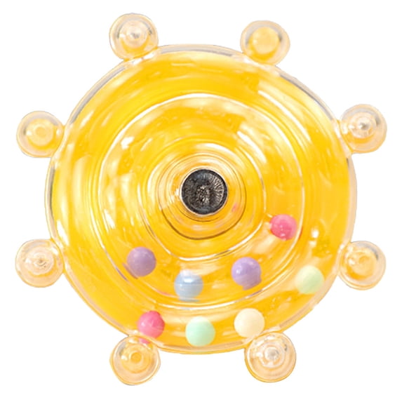 Bird Toys for Parakeets, Interactive Spinner Rattle Budgie Toys with Grinding Perch, Rotating Wheel Chew Parrot Toys for Medium Birds