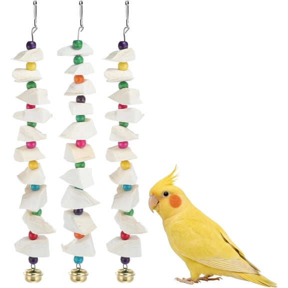 Bird Toys with Cuttlebone, Grinding Stone for Bird, 3 count