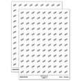 thumbnail image 1 of Bird Tracks 200+ Round Stickers - White - Gloss Finish - 0.50" Size, 1 of 3