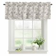 thumbnail image 1 of Bird Tree Branches Valances for Windows, Rod Pocket Kitchen Valance Curtains - Soft & Washable Small Window Treatment for Living Room, Bathroom, Retro Leaves Linen 42x12inch, 1 Panel, 1 of 9