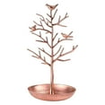 thumbnail image 1 of Bird Tree Stand Jewelry Display, Nostalgic Artificial Candy Tree Themed Desktop Decoration Earring Holder, Bird Tree Jewelry Stand, Metal Earring Display Holder, 1 of 9