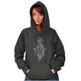 thumbnail image 1 of Bird Triangle Rose Floral Spiritual Hoodie Sweatshirt Women Brisco Brands M, 1 of 6