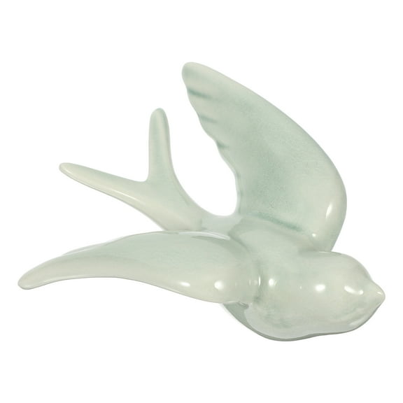 OHOIOLLA Ceramic Bird Wall Decor Light Green For Homeowners Living Room 1Pack 6.5X4.7X3.1In