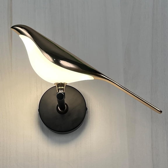 Bird Wall Light, Fun Acrylic Shade Wall Light, LED Bird Wall Light, Art Deco Wall Mount Light for Bedroom, Staircase, Hallway