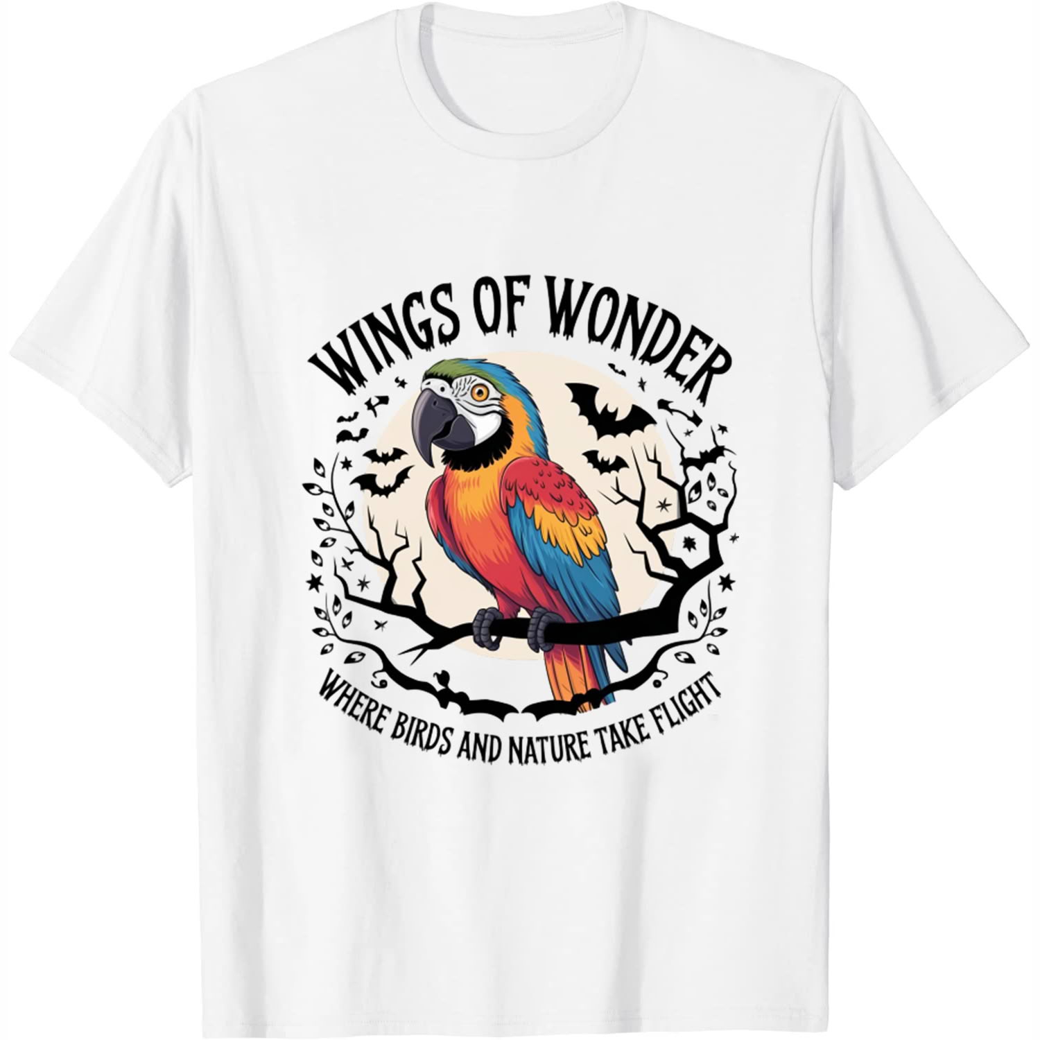 Bird Watcher Gifts Wings of Wonder Ghost Men Women Retro Halloween