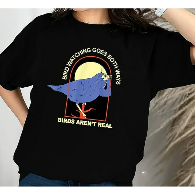 Bird Watching Goes Both Ways Birds Aren’t Real T-Shirt, Birds Are not Real Tee, Retro Funny Bird watching Spies T-Shirt