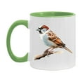 thumbnail image 1 of Bird Watching Mug, House Sparrow Song Bird Mug, 11oz or 15oz White Ceramic Coffee Mug Gift for Bird Watchers, 1 of 9