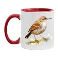 thumbnail image 1 of Bird Watching Mug, House Wren Song Bird Mug, 11oz or 15oz White Ceramic Coffee Mug Gift for Bird Watchers, 1 of 9
