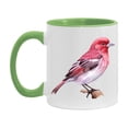 thumbnail image 1 of Bird Watching Mug, Purple Finch Song Bird Mug, 11oz or 15oz White Ceramic Coffee Mug Gift for Bird Watchers, 1 of 9