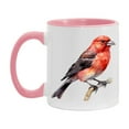 thumbnail image 1 of Bird Watching Mug, Red Crossbill Song Bird Mug, 11oz or 15oz White Ceramic Coffee Mug Gift for Bird Watchers, 1 of 9