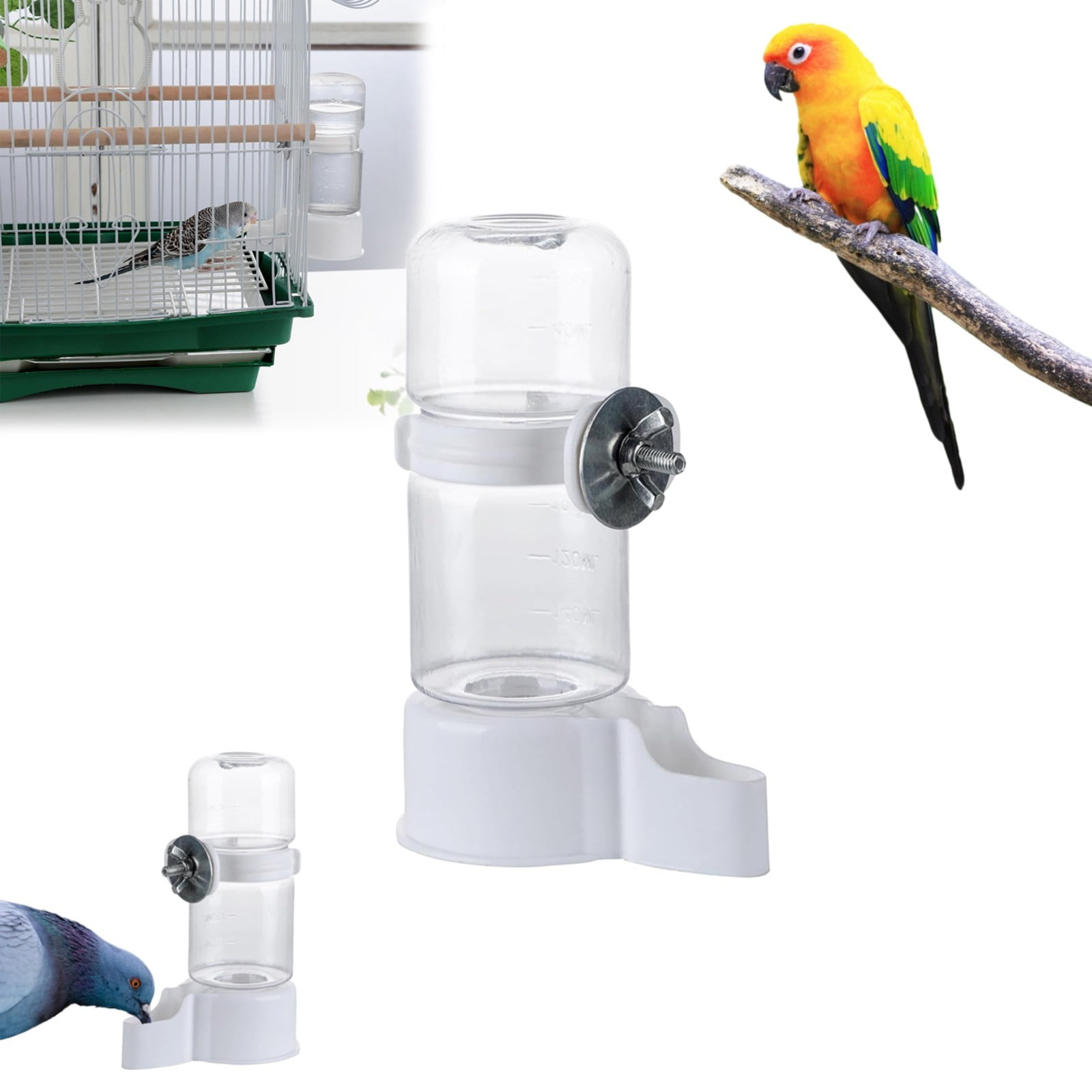 Bird Water Feeder, Automatic Plastic Bird Water Dispenser, Bird Cage ... - Automatic Food And Water Dispenser For Parrots