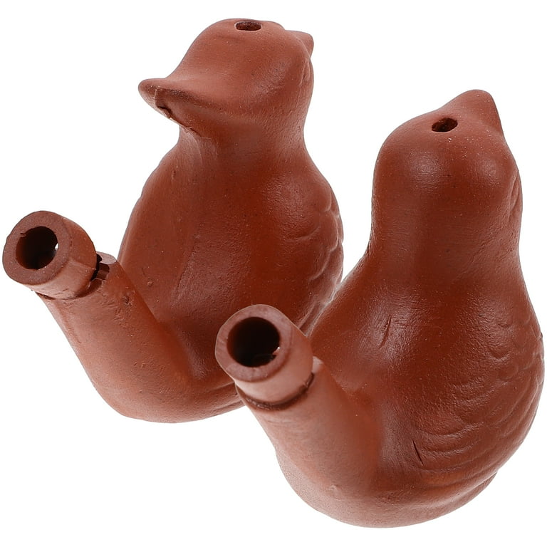 Bird Water Whistle 2pcs Ceramic Bird Toys Porcelain Bird Water