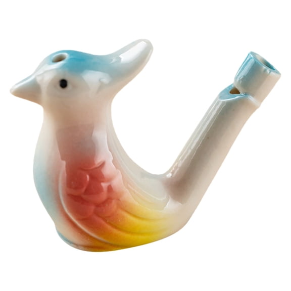 Bird Water Whistles Ceramic Bird Call Warbling Water Whistles Colorful Porcelain Toys for Adults Birthday Easter Gift(1 Pc)
