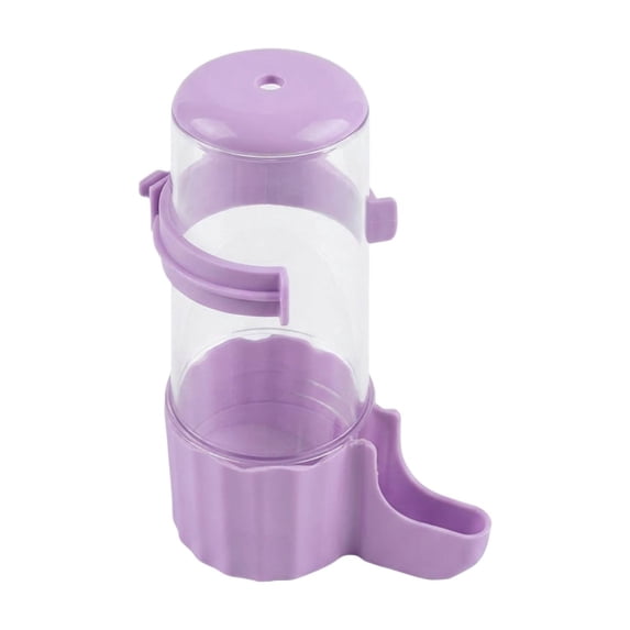 Bird Waterer Feeder, Automatic Hanging Water Dispenser for Bird Cage, Thickened No-Drip Water Bottle for Parakeets Budgies Cockatiels, Pet Supplies, Purple