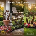 thumbnail image 1 of Bird Wildflower Metal Garden Stake Decorative Outdoor Plant Handmade Rustic Flower Art Yard Lawn Patio Planters Ornament Durable Floral Design Sculpture Retro Ground Decor, 1 of 9