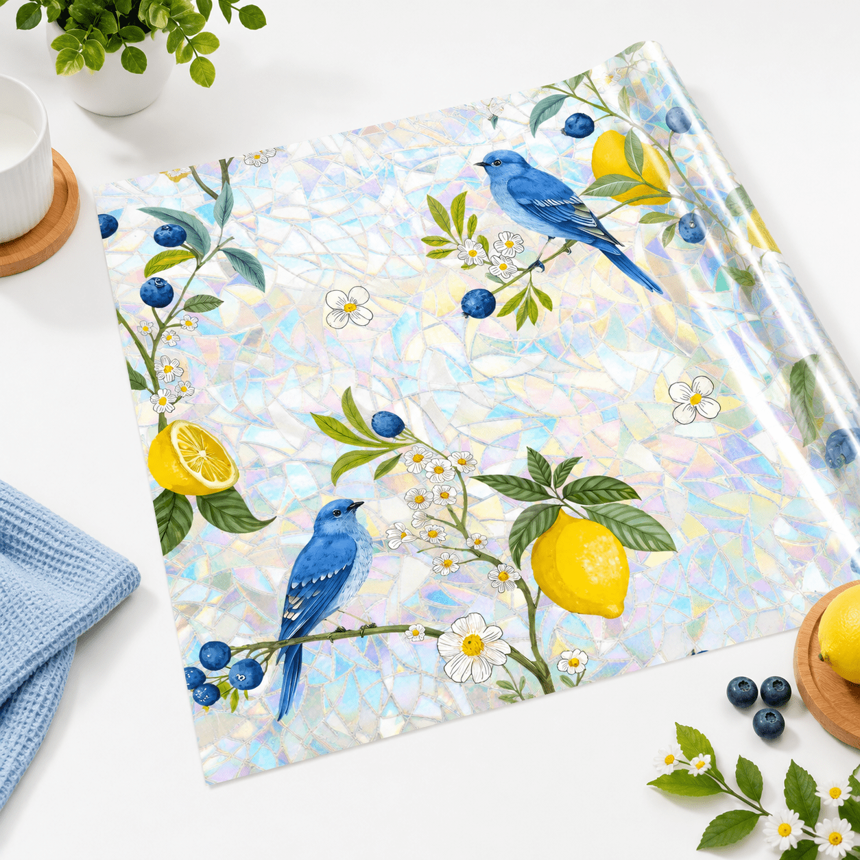 Bird Window Film, 35.4×78.7 Inch Static Cling Decorative Film for Glass ...