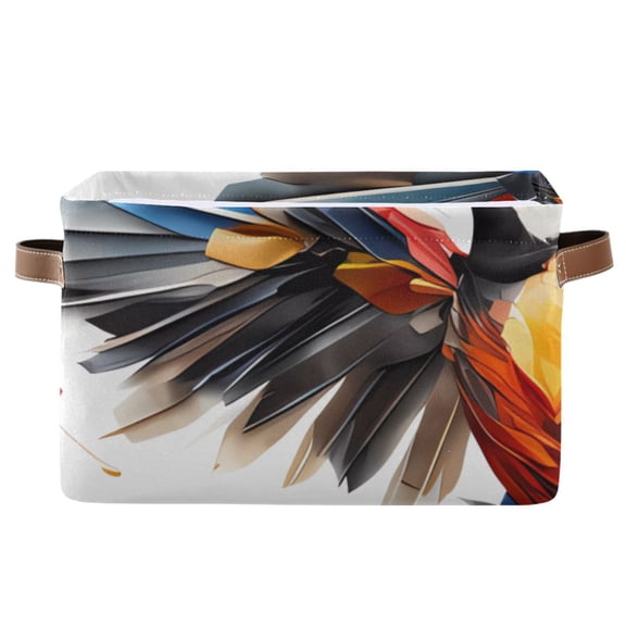 Bird Wings Painting Storage Bins Baskets With Handles Storage Box Clothes Organizer Organization Toys