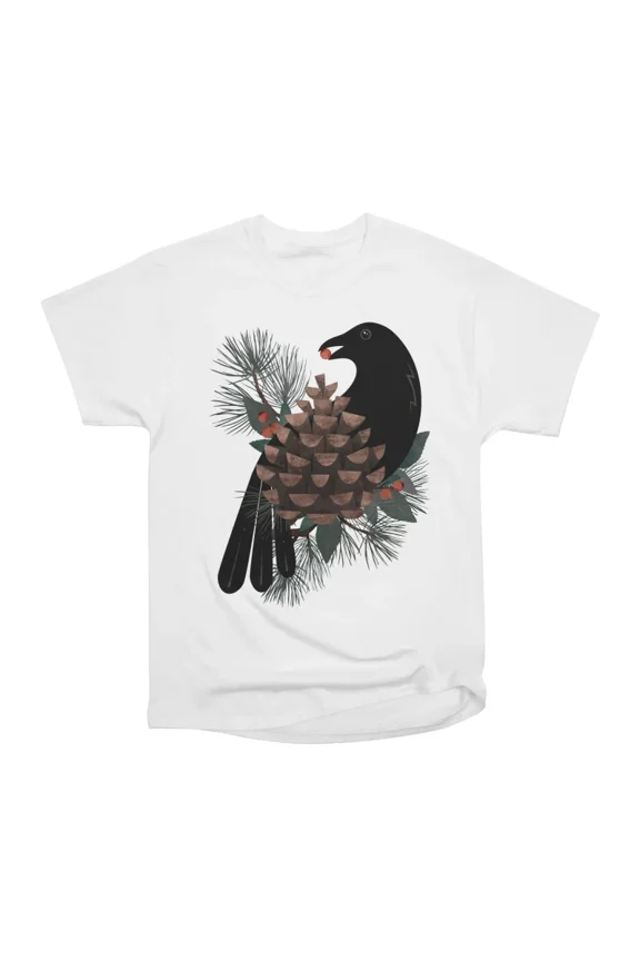 Bird Winter Berries T-Shirt Tee Gift For Him Merch For Her Apparel For Friend