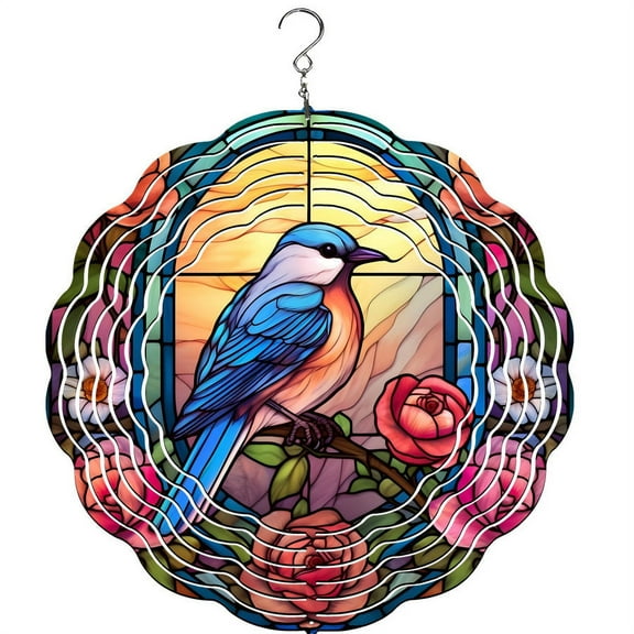 Bird Winter Wind Spinner