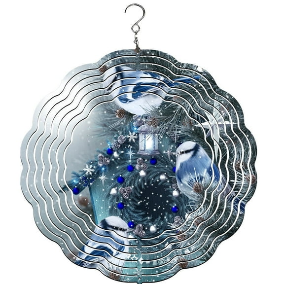 Bird Winter Wind Spinner