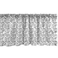 thumbnail image 1 of Bird on a Wire Window Valance, Continuous Pattern of Winged Animals Sit on Symmetric Lines, Curtain Valance for Kitchen Bedroom Decor with Rod Pocket, 54" X 12", Charcoal Grey and White, by Ambesonne, 1 of 2
