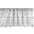 thumbnail image 1 of Bird on a Wire Window Valance, View of Lots of Avian Animal Silhouettes in Monochrome Art, Curtain Valance for Kitchen Bedroom with Rod Pocket, 54" X 12", Charcoal Grey and White, by Ambesonne, 1 of 2