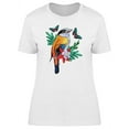 thumbnail image 1 of Bird With Butterfly T-Shirt Women -Image by Shutterstock, Female Large, 1 of 2